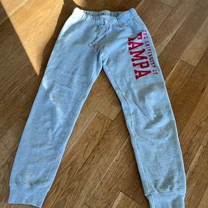 Grey University of Tampa sweatpants